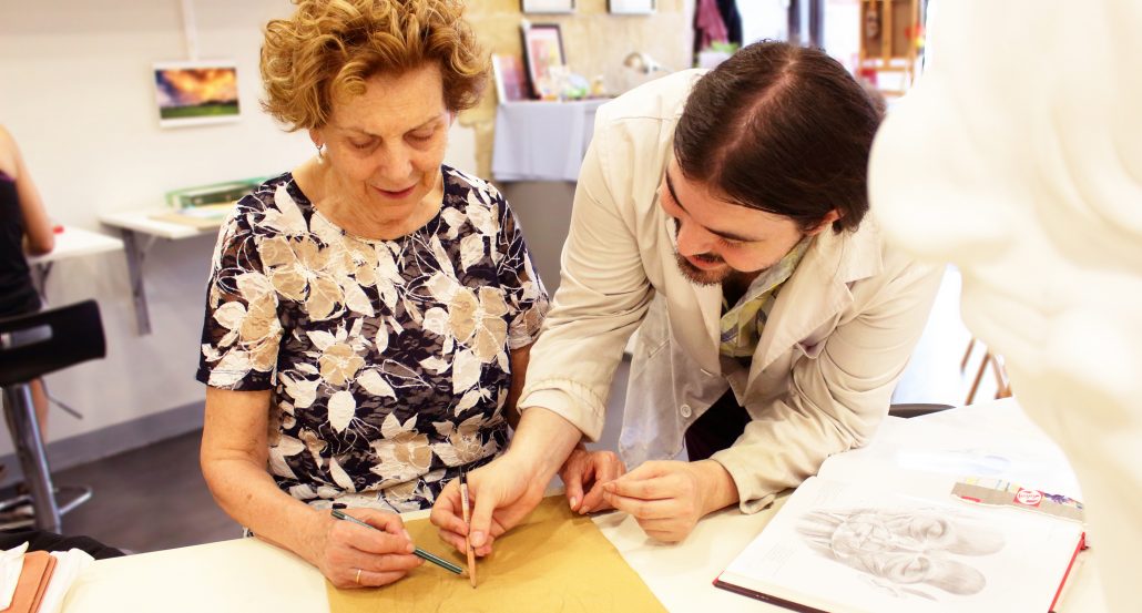 espacioArte, academia de dibujo y pintura en la que se imparten clases con dedicación a jóvenes y mayores